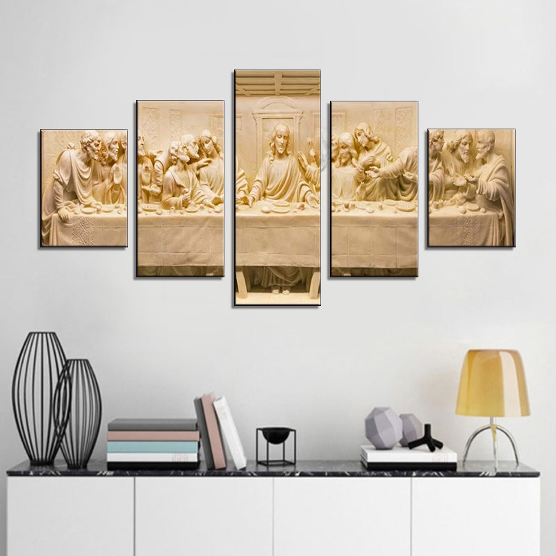 Jesus Wall Art 5 Piece Last Supper Painting