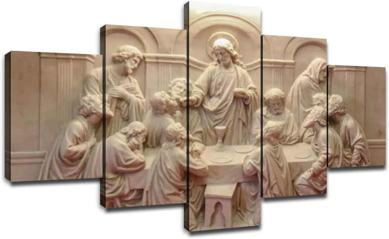 The 5-Piece Last Supper Modern Christian Wall Art