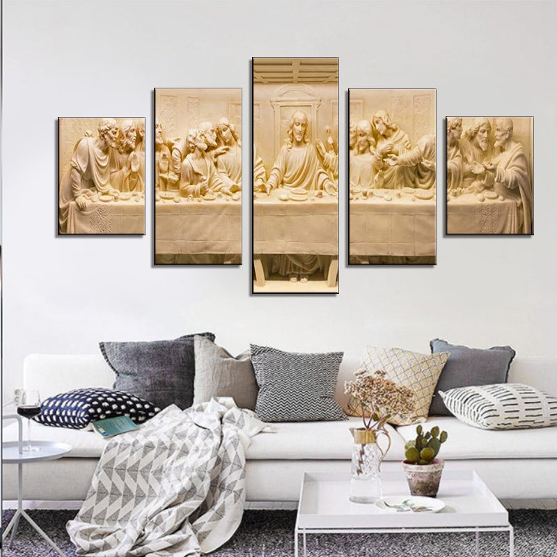 Jesus Wall Art 5 Piece Last Supper Painting