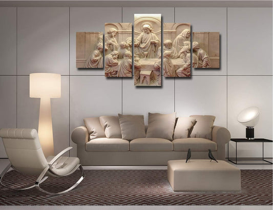 The 5-Piece Last Supper Modern Christian Wall Art