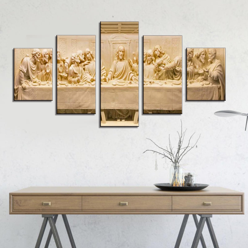 Jesus Wall Art 5 Piece Last Supper Painting