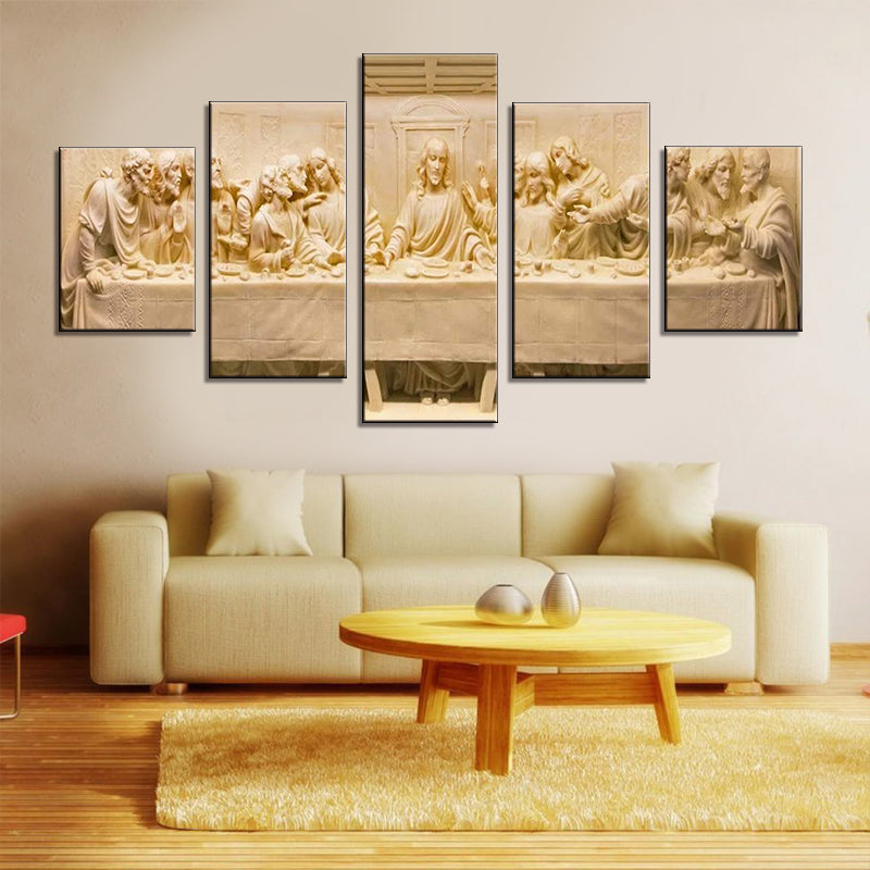 Jesus Wall Art 5 Piece Last Supper Painting
